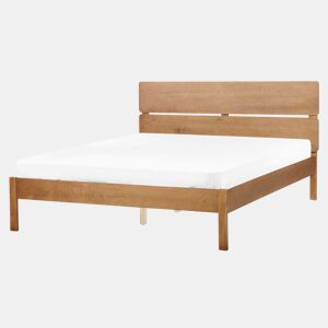 Cama Madeira BOISSET 160 x 200 cm Castanho escuro