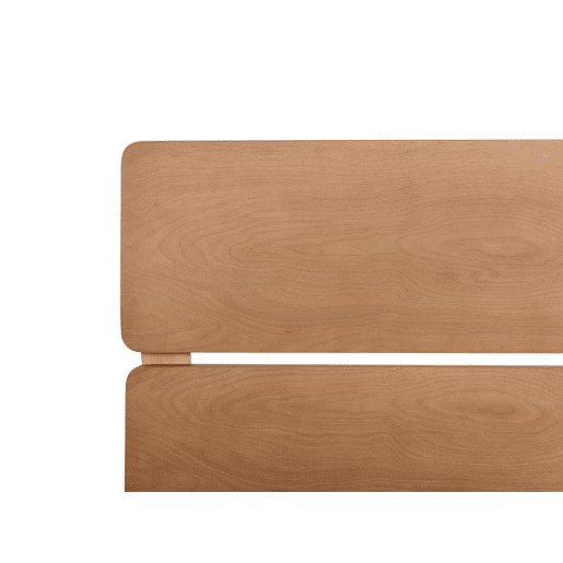 Cama Madeira BOISSET 160 x 200 cm Castanho escuro