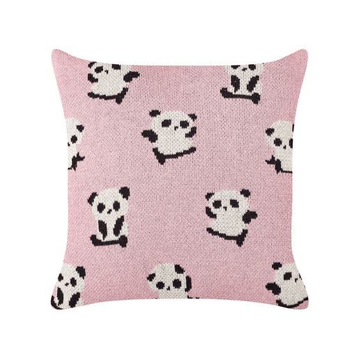 Conjunto de 2 almofadas decorativas TALOKAN Algodão 45 x 45 cm Rosa