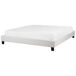 Beliani Cama sin cabecero Poliéster ROANNE 190x213 Beliani Cama sin cabecero Poliéster ROANNE 190x213 Gris Claro