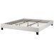 Beliani Cama sin cabecero Poliéster ROANNE 190x213 Beliani Cama sin cabecero Poliéster ROANNE 190x213 Gris Claro