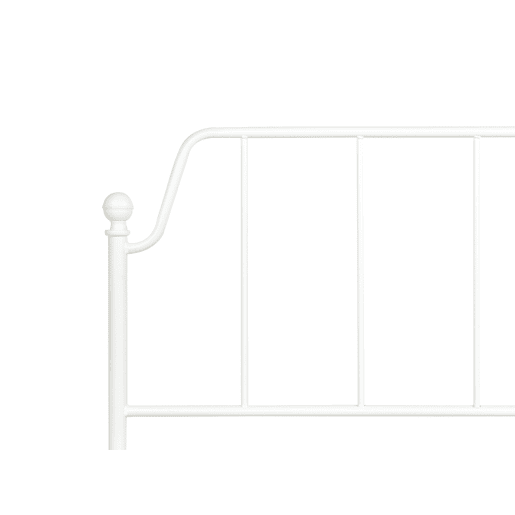 Cama Metal MAURESSAC 160 x 200 cm Branco