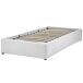 Beliani Cama con almacenaje sin cabecero Poliéster DINAN 97x214 Beliani Cama con almacenaje sin cabecero Poliéster DINAN 97x214 Gris Claro