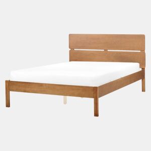 Cama Madeira BOISSET 140 x 200 cm Castanho escuro