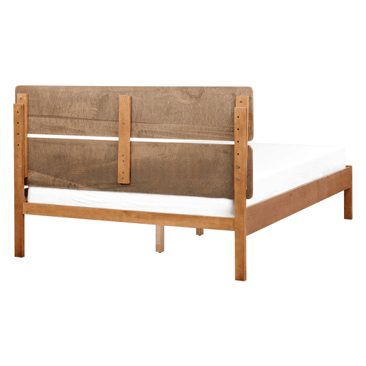 Cama Madeira BOISSET 140 x 200 cm Castanho escuro