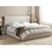 Beliani Cama con almacenaje Poliéster VION Beliani Cama con almacenaje Poliéster VION Beige