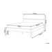 Beliani Cama LED Madera de caucho BOISSET 145x205 Beliani Cama LED Madera de caucho BOISSET 145x205 Marrón