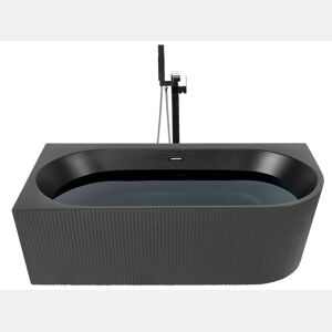 Banheira de canto GOCTA à direita 1700 x 800 mm Preto