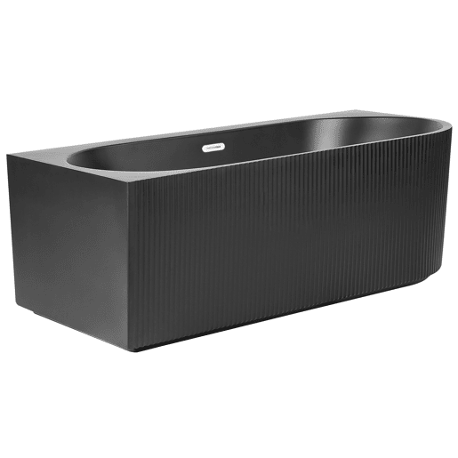 Banheira de canto GOCTA à direita 1700 x 800 mm Preto