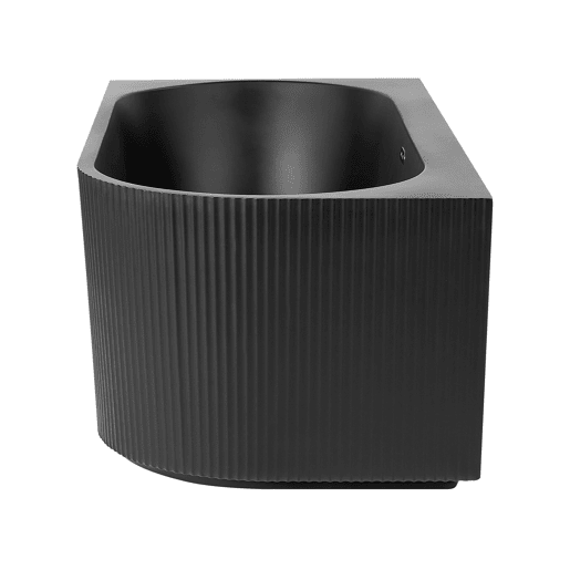 Banheira de canto GOCTA à direita 1700 x 800 mm Preto