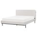 Beliani Cama Poliéster CORIO 173x219 Beliani Cama Poliéster CORIO 173x219 Gris Claro
