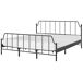 Beliani Cama Hierro MAURESSAC 185x206 Beliani Cama Hierro MAURESSAC 185x206 Negro