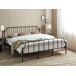 Beliani Cama Hierro MAURESSAC 185x206 Beliani Cama Hierro MAURESSAC 185x206 Negro