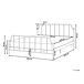 Beliani Cama Hierro MAURESSAC 185x206 Beliani Cama Hierro MAURESSAC 185x206 Negro