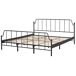 Beliani Cama Hierro MAURESSAC 185x206 Beliani Cama Hierro MAURESSAC 185x206 Negro