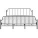 Beliani Cama Hierro MAURESSAC 185x206 Beliani Cama Hierro MAURESSAC 185x206 Negro