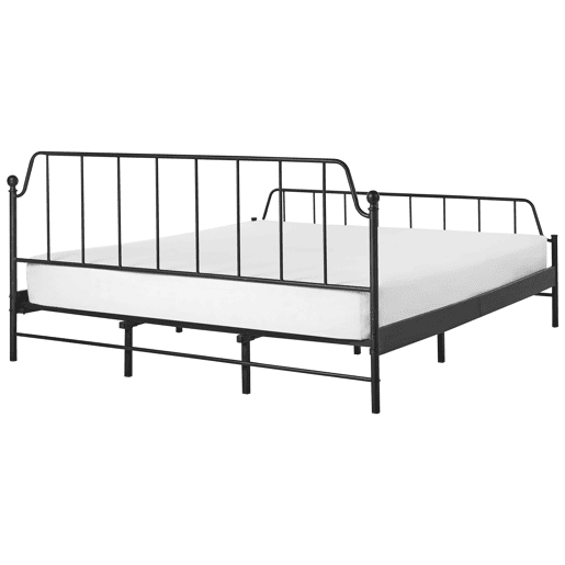 Cama Metal MAURESSAC 180 x 200 cm Preto
