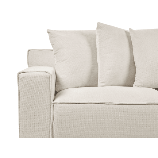 Beliani Sofá de 3 lugares Chenille VISKAN Beliani Sofá de 3 lugares Chenille VISKAN