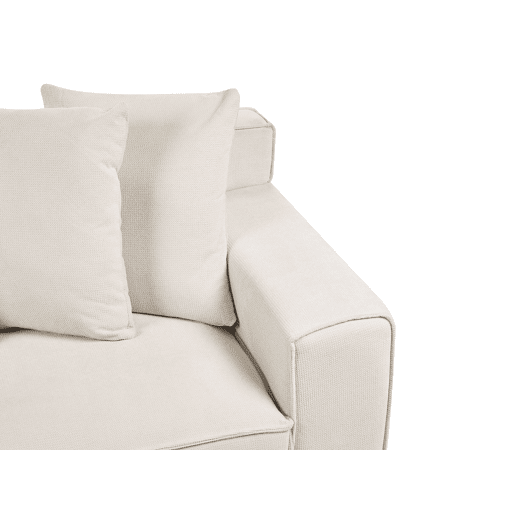 Beliani Sofá de 3 lugares Chenille VISKAN Beliani Sofá de 3 lugares Chenille VISKAN