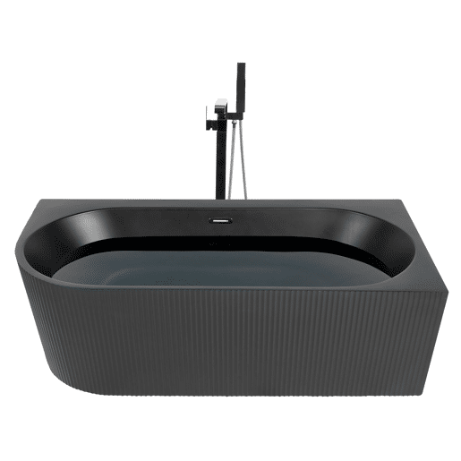 Banheira de canto GOCTA à esquerda 1700 x 800 mm Preto