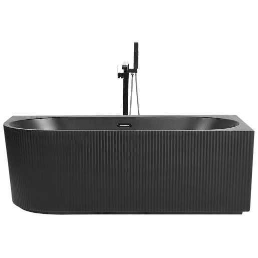 Banheira de canto GOCTA à esquerda 1700 x 800 mm Preto