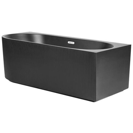Banheira de canto GOCTA à esquerda 1700 x 800 mm Preto