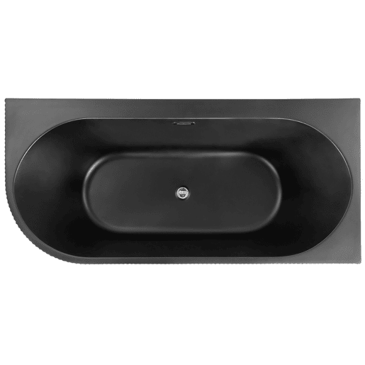 Banheira de canto GOCTA à esquerda 1700 x 800 mm Preto