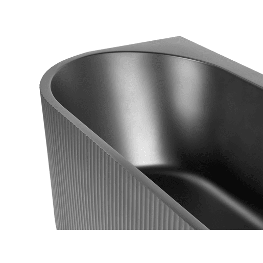 Banheira de canto GOCTA à esquerda 1700 x 800 mm Preto