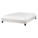 Beliani Cama sin cabecero Poliéster ROANNE 150x213 Beliani Cama sin cabecero Poliéster ROANNE 150x213 Gris Claro