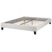 Beliani Cama sin cabecero Poliéster ROANNE 150x213 Beliani Cama sin cabecero Poliéster ROANNE 150x213 Gris Claro