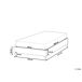 Beliani Cama sin cabecero Poliéster ROANNE 100x213 Beliani Cama sin cabecero Poliéster ROANNE 100x213 Beige
