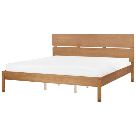 Cama Madeira BOISSET 180 x 200 cm Castanho escuro