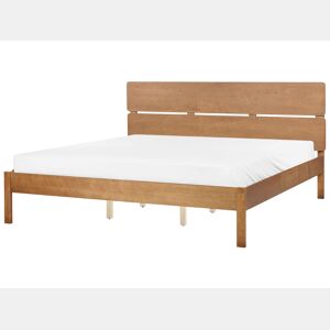 Cama Madeira BOISSET 180 x 200 cm Castanho escuro