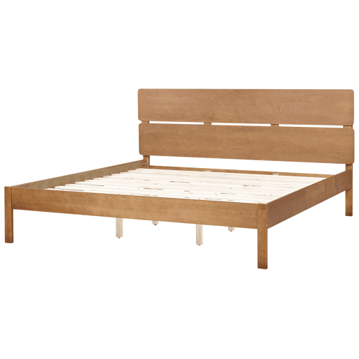 Cama Madeira BOISSET 180 x 200 cm Castanho escuro