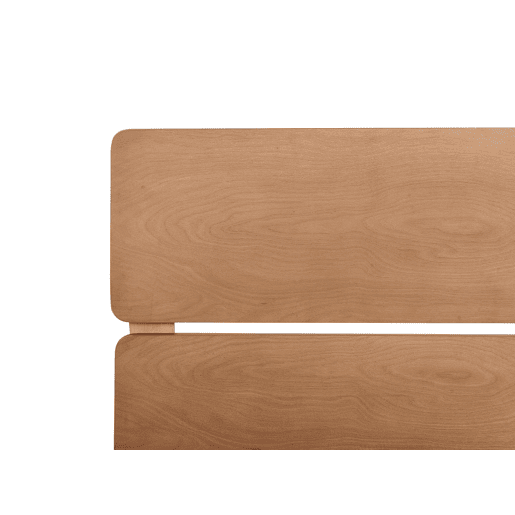 Cama Madeira BOISSET 180 x 200 cm Castanho escuro