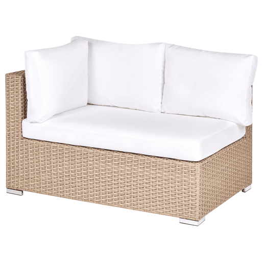 Conjunto de jardim com mesa 8 lugares XXL à direita Cor de areia