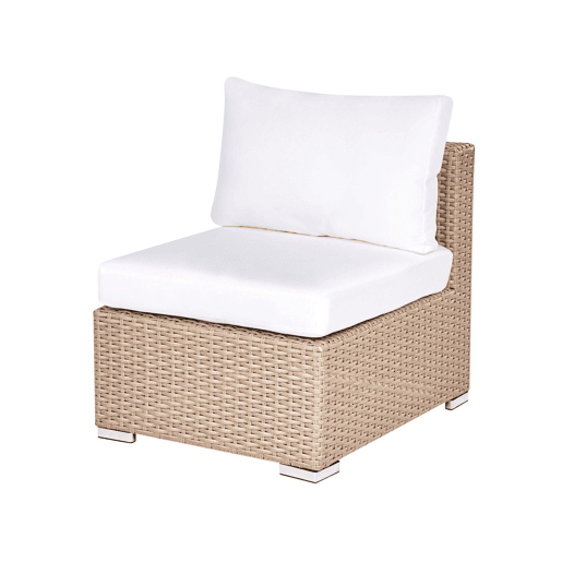 Conjunto de jardim com mesa 8 lugares XXL à direita Cor de areia