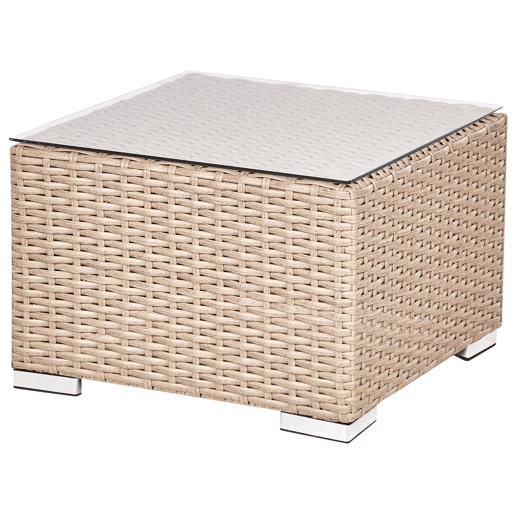 Conjunto de jardim com mesa 8 lugares XXL à direita Cor de areia