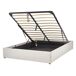 Beliani Cama con almacenaje sin cabecero Poliéster DINAN 149x214 Beliani Cama con almacenaje sin cabecero Poliéster DINAN 149x214 Beige