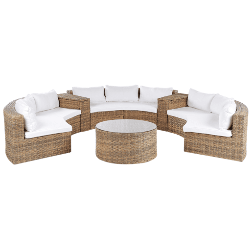 Conjunto de jardim com mesa 9 lugares SEVERO Castanho dourado