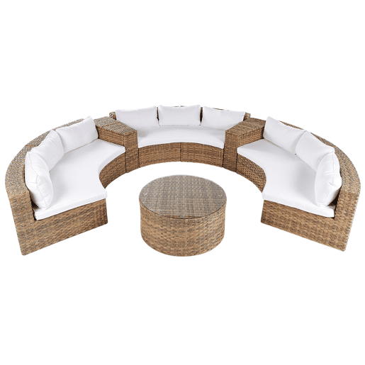 Conjunto de jardim com mesa 9 lugares SEVERO Castanho dourado