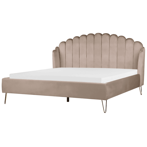 Beliani Cama Veludo AMBILLOU Beliani Cama Veludo AMBILLOU