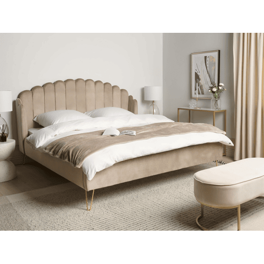 Beliani Cama Veludo AMBILLOU Beliani Cama Veludo AMBILLOU