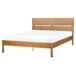 Beliani Cama LED Madera de caucho BOISSET 165x205 Beliani Cama LED Madera de caucho BOISSET 165x205 Marrón