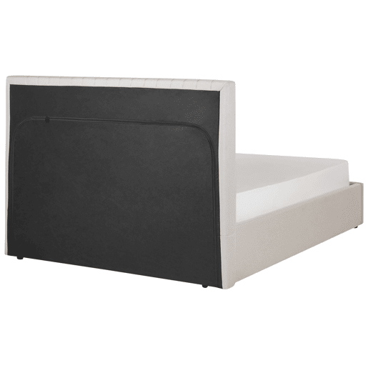 Cama baú Tecido VION 140 x 200 cm Creme Cama baú Tecido VION 140 x 200 cm Creme