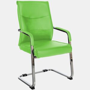 Silla de Comedor Hobart Simil cuero Verde 60X55X105 cm