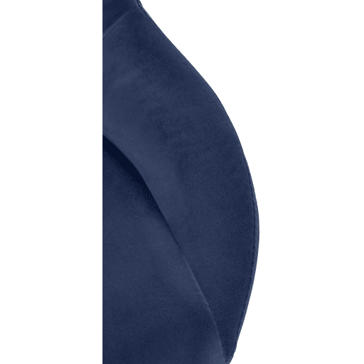 Taburete de bar Milet de terciopelo Azul 48X47X85 cm