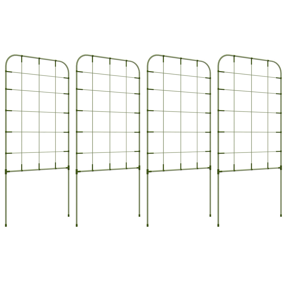 Enrejados de Jardín Acero, PE Outsunny, hogar - decoración