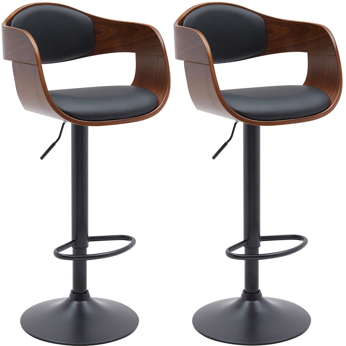 Set De 2 Taburete de bar - Kingston - Simil cuero