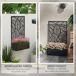 Jardinera con Biombo Metal Outsunny Jardinera con Biombo Metal Outsunny Negro